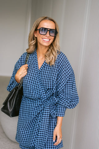 Linke Dress Blue