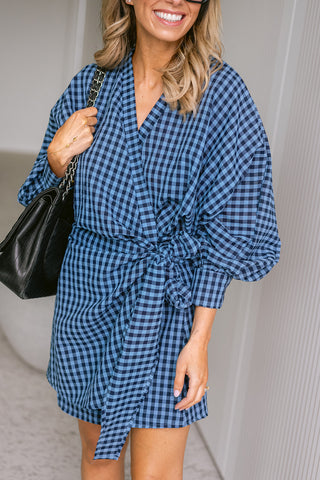 Linke Dress Blue