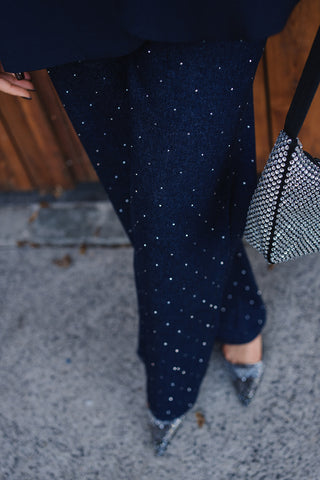 Louna Strass Trousers Navy