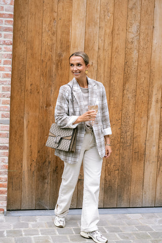 Luciana Denim Trousers Cream
