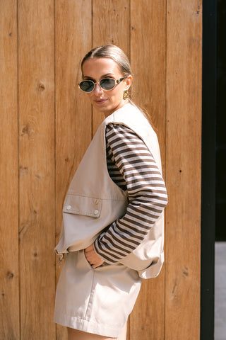 Lumi Gilet Beige