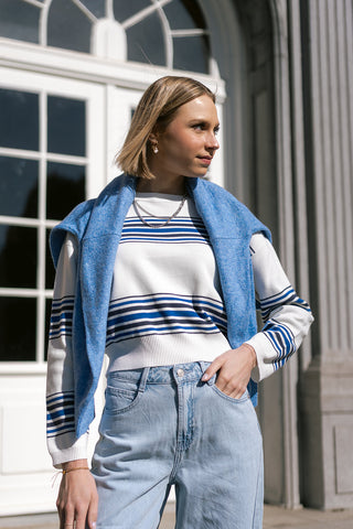 Lunoré Knit Blue