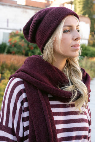 Lyra Scarf Burgundy