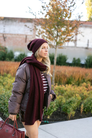 Lyra Scarf Burgundy