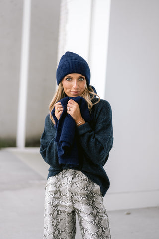 Lyra Scarf Navy