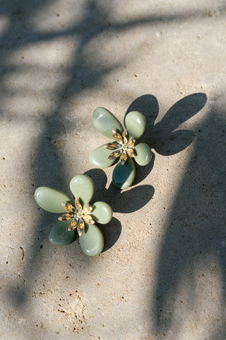 Maca Earrings Green