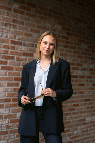 Maci Oversized Blazer Navy