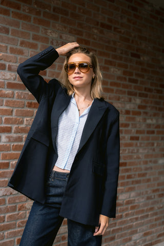 Maci Oversized Blazer Navy