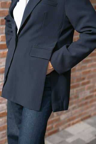 Maci Oversized Blazer Navy
