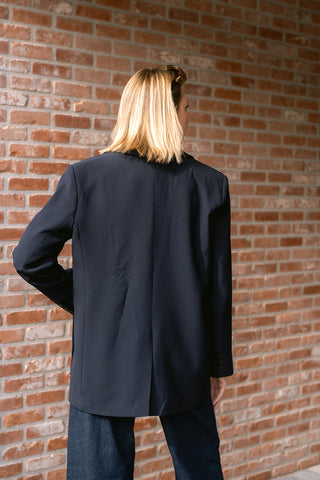 Maci Oversized Blazer Navy