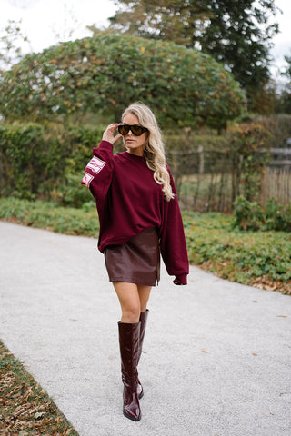 Madeline Skort Burgundy