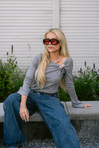 Maéline Baggy Jeans Blue
