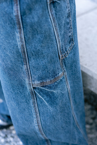 Maéline Baggy Jeans Blue