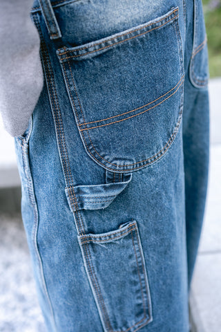 Maéline Baggy Jeans Blue