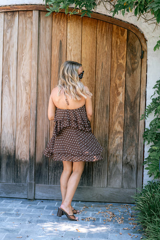 Maëlys Dress Brown Polkadot