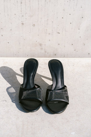 Magdaleena Heels Black Mesh
