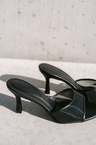 Magdaleena Heels Black Mesh