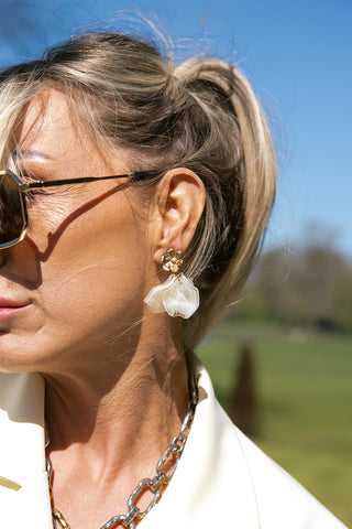 Magnoli Earrings Beige
