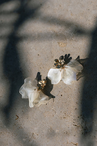 Magnoli Earrings Beige