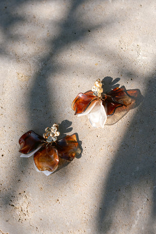 Magnoli Earrings Brown