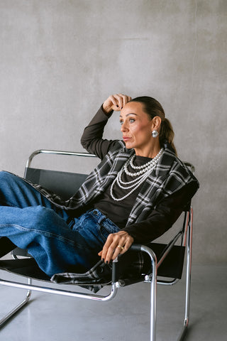 Maite Sleeveles Blazer Brown