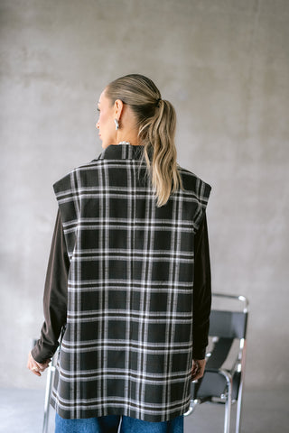 Maite Sleeveles Blazer Brown