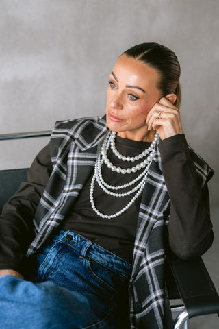 Maite Sleeveles Blazer Brown