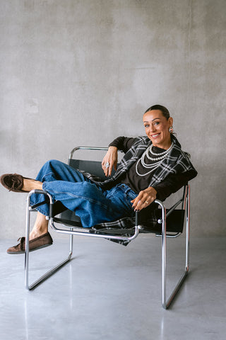 Maite Sleeveles Blazer Brown