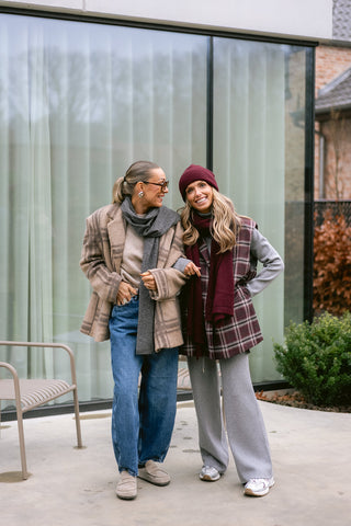 Maite Sleeveless Blazer Burgundy