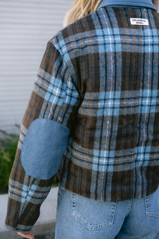 Malou Checkered Jacket Blue