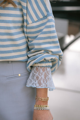 Marinière T-shirt with Scarf Light Blue