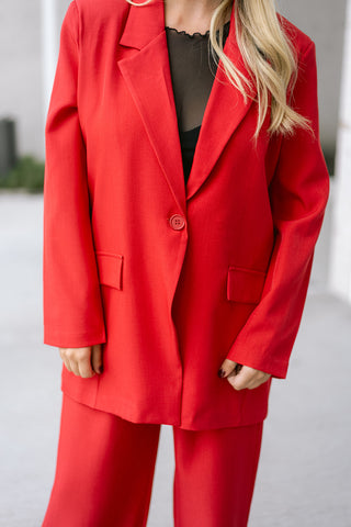 Maurice Suit Red