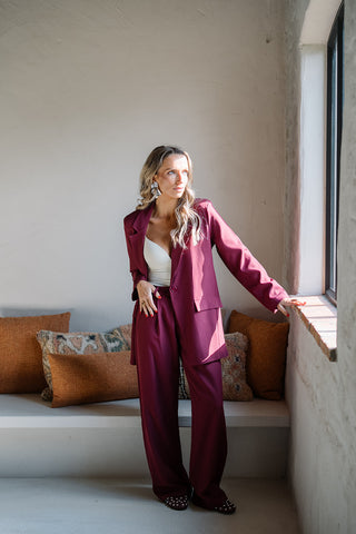 Maurice Suit Burgundy