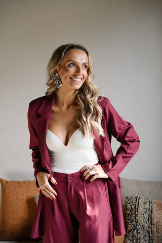 Maurice Suit Burgundy