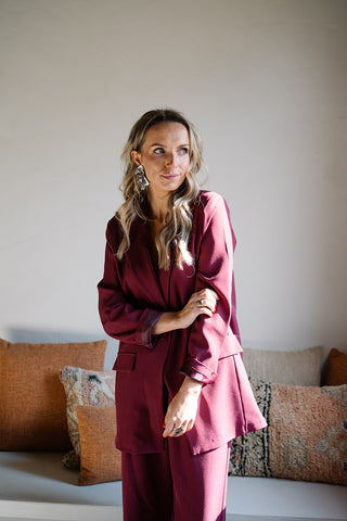 Maurice Suit Burgundy
