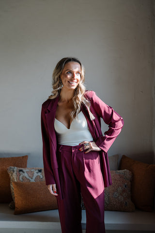 Maurice Suit Burgundy