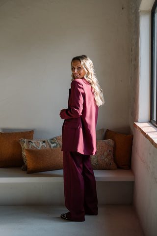 Maurice Suit Burgundy
