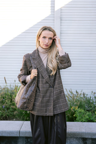 Mauricius Blazer Brown