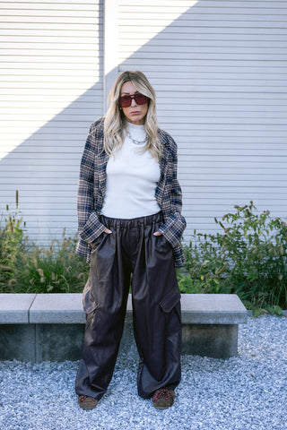 Cherry Leather Trousers
