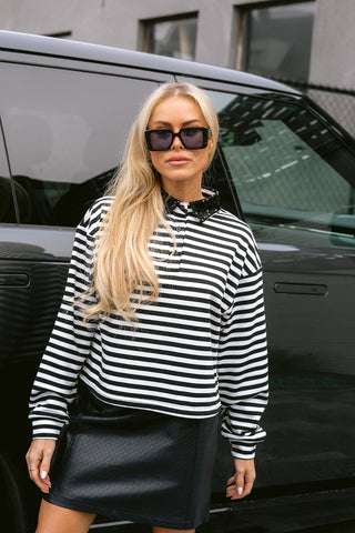 Mea Sweater Black/White