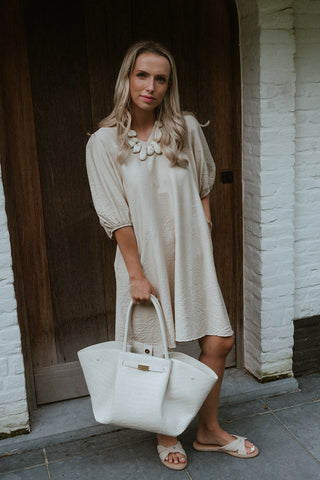 Melle Dress Beige