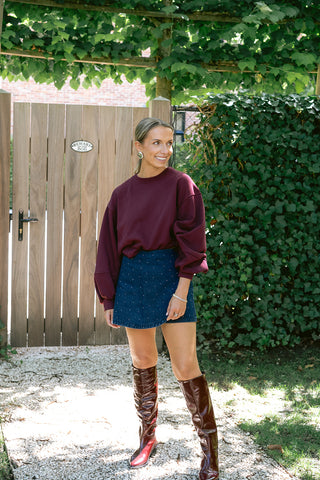 Mercedes Sweater Burgundy