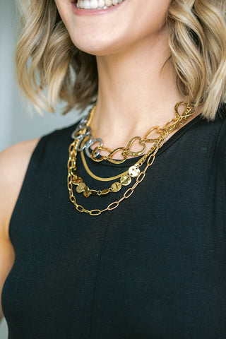 Veluna Necklace Gold & Silver