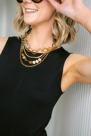 Veluna Necklace Gold & Silver