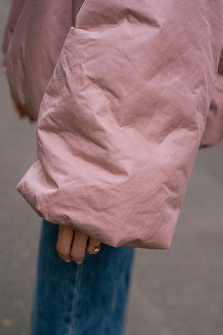 Mocha Puffer Coat Pink