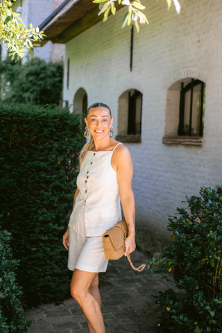 Molly Linen Shorts Cream