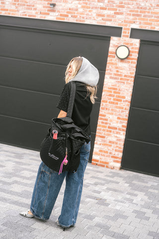 Nila T-shirt Strass Black