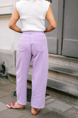 Nini Denim Trousers Lilac