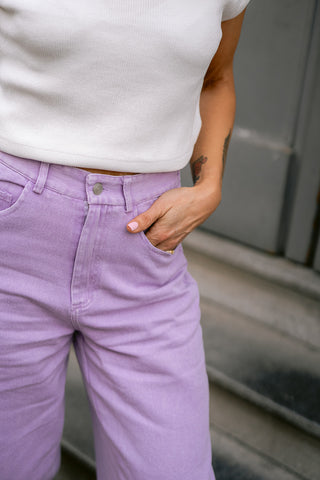 Nini Denim Trousers Lilac