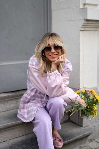 Nini Denim Trousers Lilac